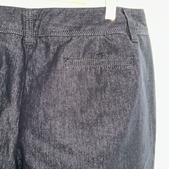 DB 16 Dark Blue Wash Three Button Side Hem Two Button Waist Capri Jeans - Picture 10 of 14